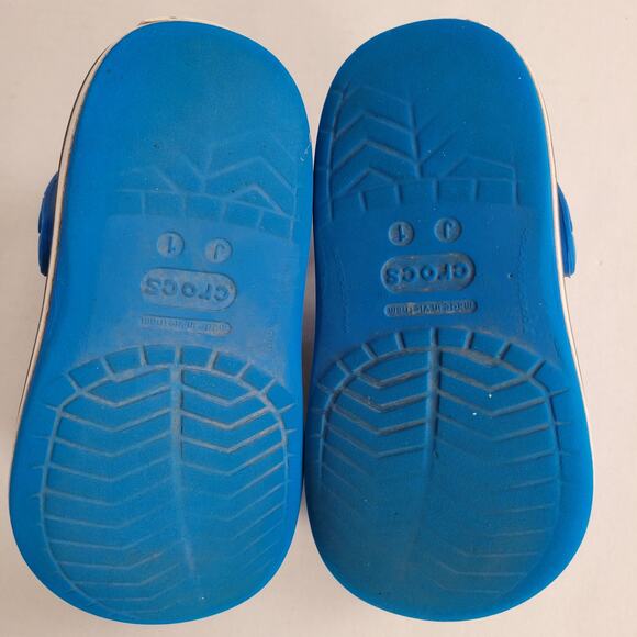 CROCS Crocband Unisex Clogs Blue White Pokemon Jibbitz Eeve Naruto Anime Size J1 - Picture 9 of 10